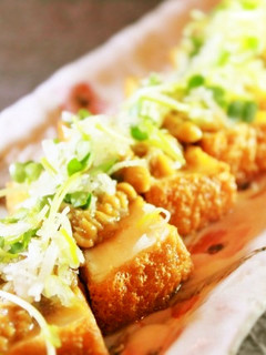簡単☆もろ味噌と貝割れ大根の厚揚げ豆腐-レシピのメイン写真