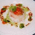 鯛と蟹のにんにく風味サラダ仕立て