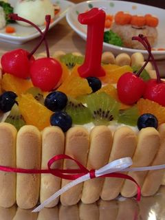 1歳お誕生日ケーキ-レシピのメイン写真