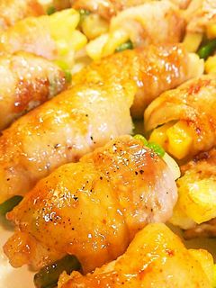 豚バラで肉巻きバター醤油風味☆-レシピのメイン写真