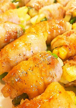 豚バラで肉巻きバター醤油風味☆-レシピのメイン写真