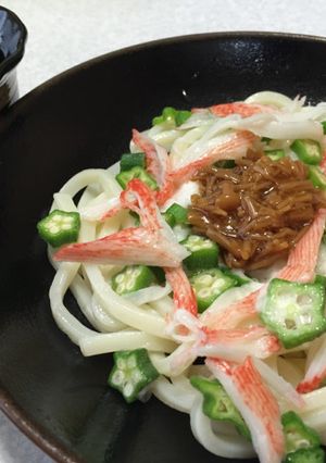 山芋とオクラのとろ〜り★ぶっかけうどん-レシピのメイン写真