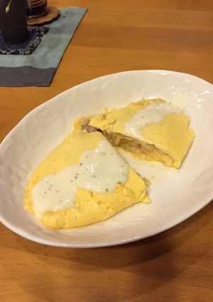 簡単！オムチーズリゾット-レシピのメイン写真