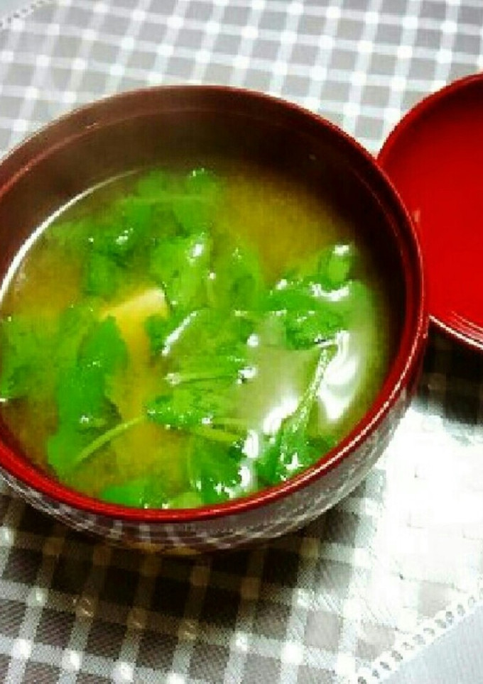 ♪簡単♪＊貝われ菜のお味噌汁＊-レシピのメイン写真