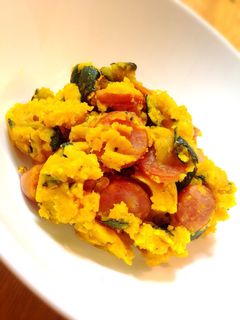 レンジで簡単◎かぼちゃサラダ-レシピのメイン写真