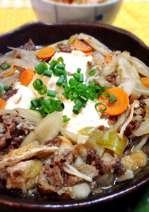 野菜たっぷりの肉豆腐-レシピのメイン写真