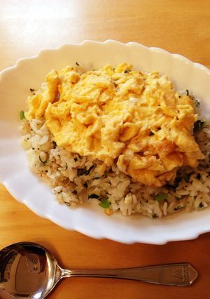 小松菜とじゃこの炒飯・ふわとろ卵のっけ-レシピのメイン写真