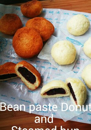 同じ生地で2種♪あんまん＆揚げあんパン★-レシピのメイン写真