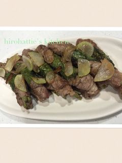 ☆十六ささげの牛肉巻きソテー☆-レシピのメイン写真