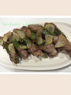 ☆十六ささげの牛肉巻きソテー☆-レシピのメイン写真