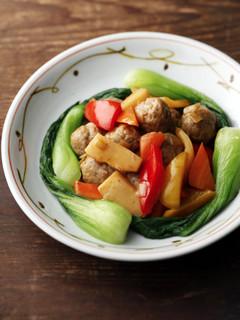 れんこん肉団子と野菜の甘酢あん-レシピのメイン写真