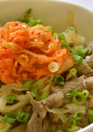 ♪食欲モリモリ♪切干大根のキムチ牛丼-レシピのメイン写真