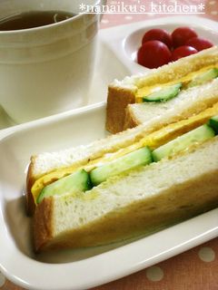 喫茶店の味♡卵ときゅうりのトーストサンド-レシピのメイン写真
