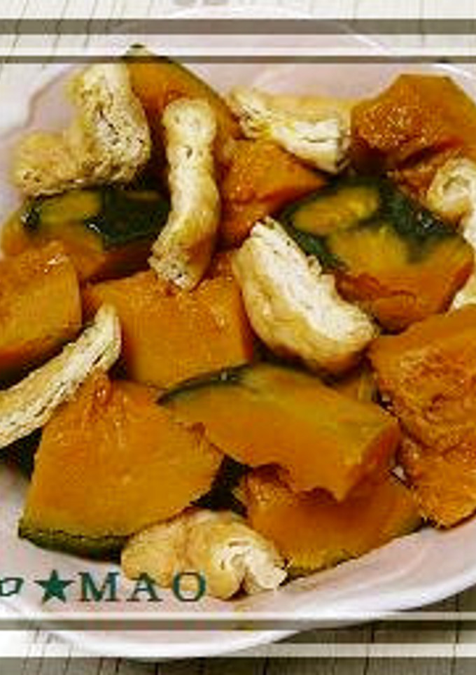 かぼちゃと油揚げの煮物-レシピのメイン写真