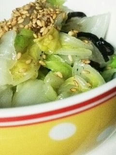 簡単&節約 塩昆布と胡麻油のやみつき白菜-レシピのメイン写真