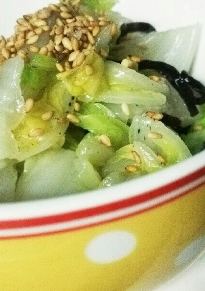 簡単&節約 塩昆布と胡麻油のやみつき白菜-レシピのメイン写真