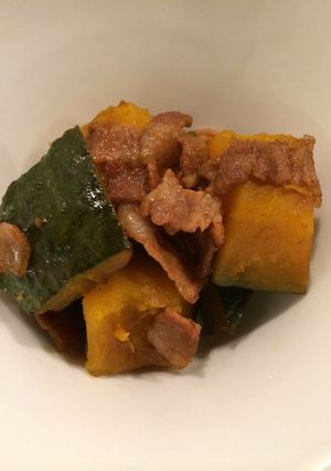 ソーッスよ、材料二つで変わりカボチャ煮-レシピのメイン写真