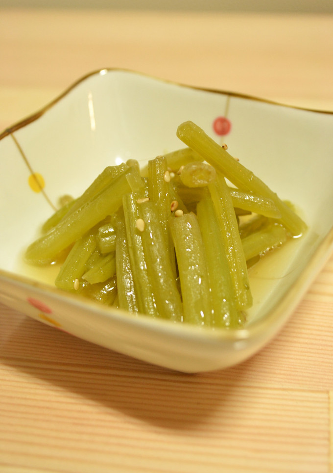 美味！芋のつるの煮浸し-レシピのメイン写真