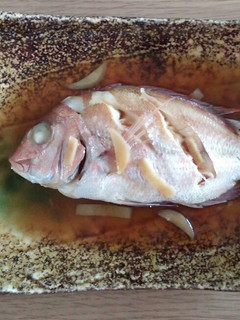 フライパンで手軽に鯛の煮付け!-レシピのメイン写真