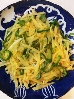 じゃがいもとピーマンの炒め物-レシピのメイン写真