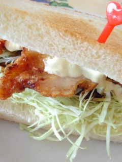 残り物でチキンの焼きサンド♪-レシピのメイン写真