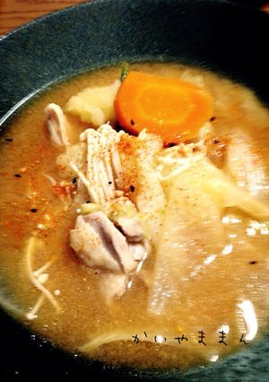 白菜と鶏肉野菜いろいろ味噌煮込み-レシピのメイン写真