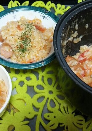 余り御飯でフレッシュとまとリゾット風-レシピのメイン写真