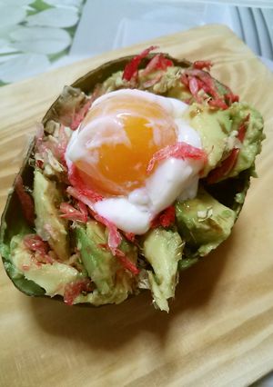 アボガドのお好み焼き風ココット-レシピのメイン写真