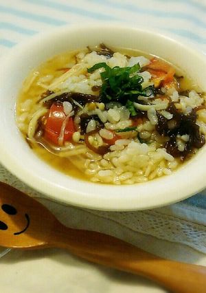 さっぱりもずく雑炊-レシピのメイン写真
