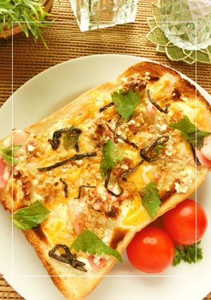 ザク²食感❤ベーコン×胡桃和トースト-レシピのメイン写真
