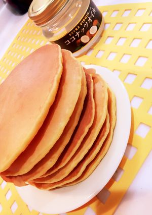 にんじんとココナッツオイルのホットケーキ-レシピのメイン写真