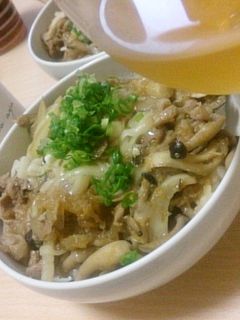ワインに合う♪きのこたっぷり豚丼-レシピのメイン写真
