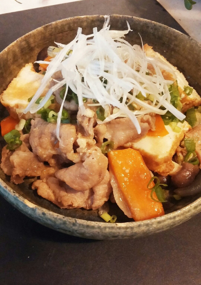 うまうま！豚肉と厚揚げの味噌炒め-レシピのメイン写真