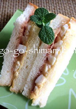 ✿卵とイチゴジャムのサンドイッチ-レシピのメイン写真