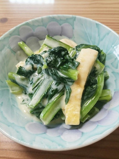 小松菜と油揚げのクリーム煮-レシピのメイン写真