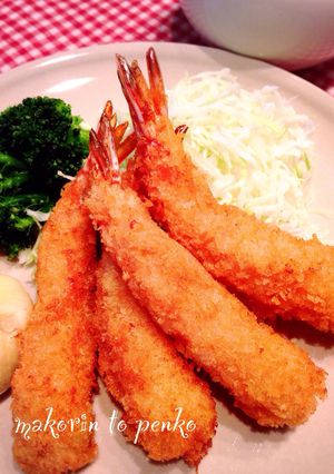 簡単！まっすぐサクサク卵なし＊エビフライ-レシピのメイン写真