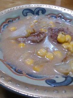 肉団子とコーンと白菜のクリーム煮-レシピのメイン写真
