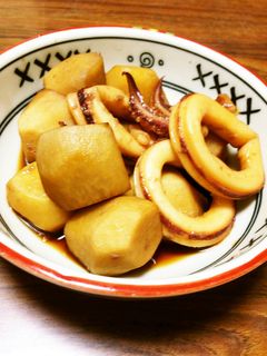 里いもとイカの煮物-レシピのメイン写真