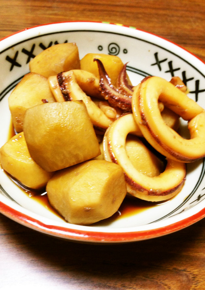 里いもとイカの煮物-レシピのメイン写真