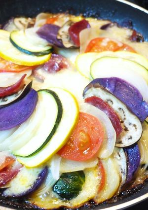 野菜のミルフィーユピザ風-レシピのメイン写真