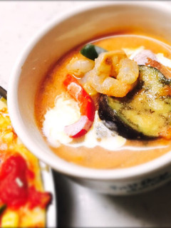 簡単!栄養満点!余った野菜で豆乳スープ-レシピのメイン写真