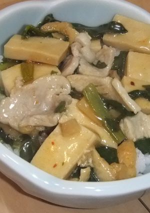 高野豆腐のあんかけ丼-レシピのメイン写真