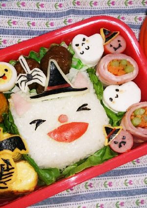 キャラ弁＊ノンタン（ハロウィン）-レシピのメイン写真