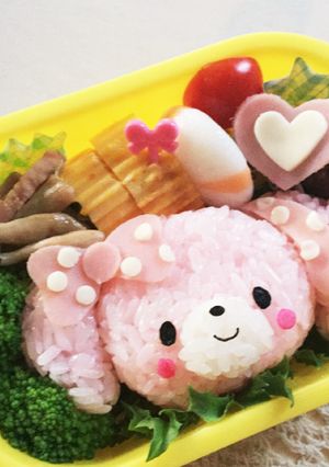 キャラ弁＊ぼんぼんリボン-レシピのメイン写真