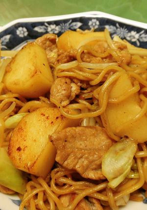 お弁当にも！じゃがいも入り焼きそば♪-レシピのメイン写真