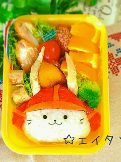 ひこにゃん弁当(キャラ弁)-レシピのメイン写真