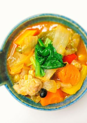 鶏味塩 de トマト風味のポトフ-レシピのメイン写真
