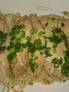 鳥胸肉でしっとりレモンティー蒸し鶏-レシピのメイン写真