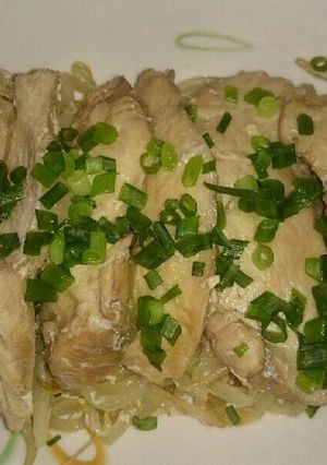 鳥胸肉でしっとりレモンティー蒸し鶏-レシピのメイン写真