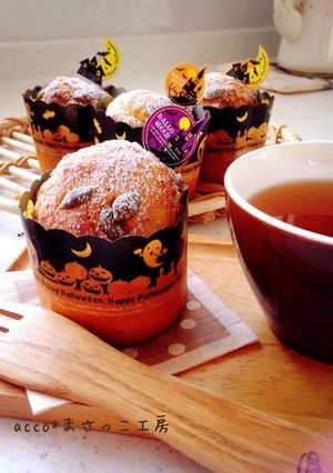 ハロウィン*かぼちゃのマーブルマフィン-レシピのメイン写真